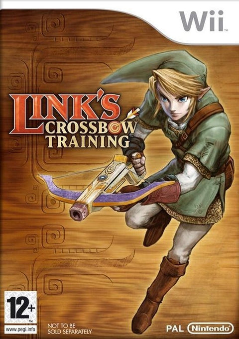 Nintendo Wii Link's Crossbow Training, doos voorkant, bundelhoes, niet voor losse verkoop