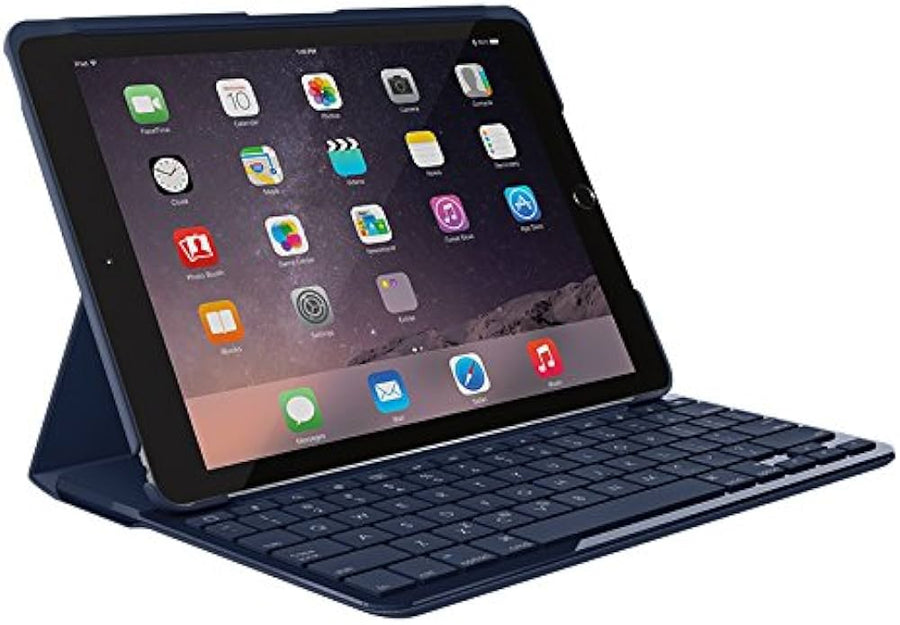 Logitech-Slim Folio Bluetooth QWERTY voor iPad (5e gen) - Blauw (In doos) Tweedehands