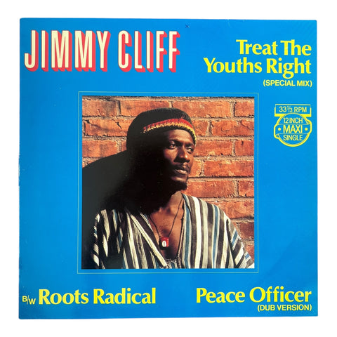LP-Jimmy Cliff – Treat The Youths Right | 12" Maxi Single | Reggae | 1980s | Special Mix + Dub Tweedehands