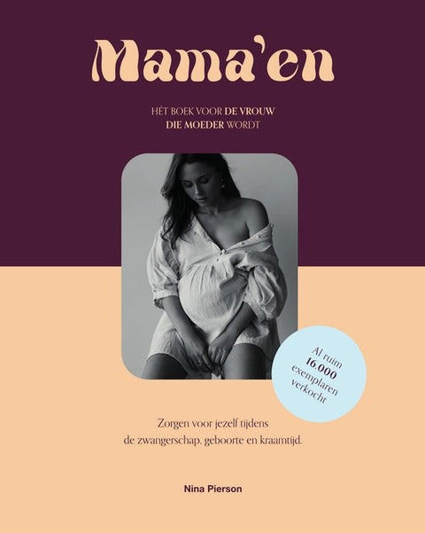 Mama'en hét boek voor de vrouw die moeder wordt, boekomslag voorkant, tweedehands