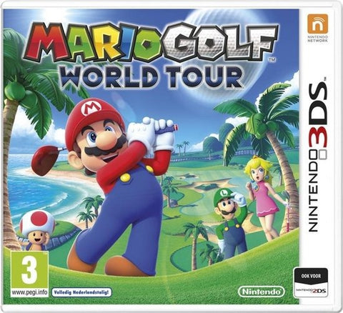 Nintendo 3DS Mario Golf World Tour, doos voorkant, tweedehands
