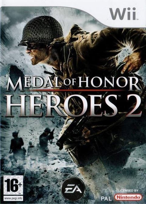 Nintendo Wii Medal of Honor Heroes 2, doos voorkant, tweedehands