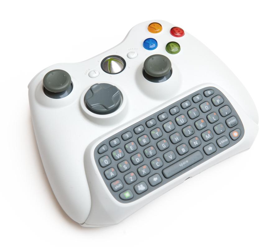 Microsoft-Xbox 360 Chatpad voor Controller - Wit Tweedehands