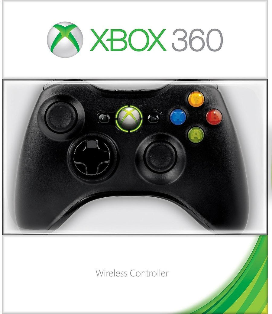 Microsoft-Xbox 360 Controller Draadloos - Zwart (Nieuw)