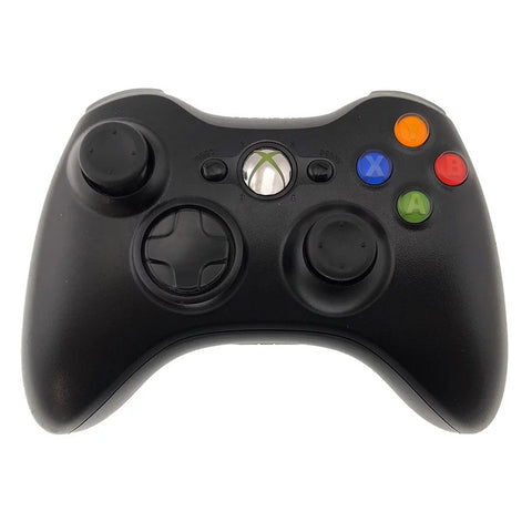Xbox 360 Controller - Zwart, vooraanzicht