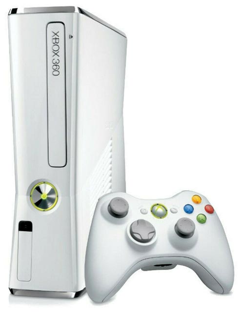 Microsoft-Xbox 360 S (Slim) Console - Wit Tweedehands