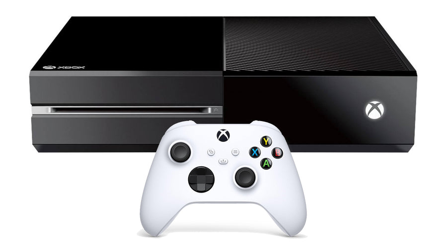 Microsoft-Xbox One - 1 TB Console - Zwart (Incl. Witte controller) Tweedehands