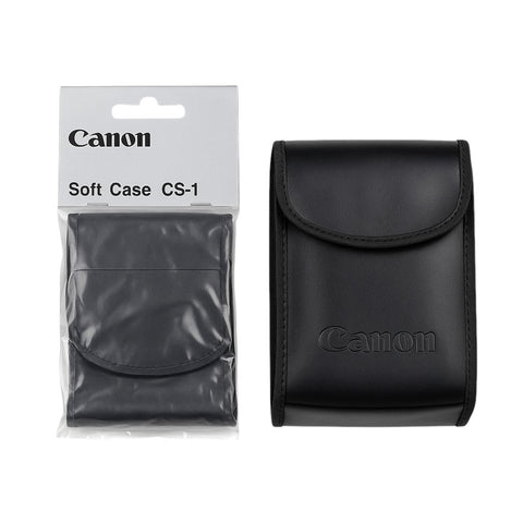 Soft case CS-1, zwart, in verpakking en los met Canon-opdruk