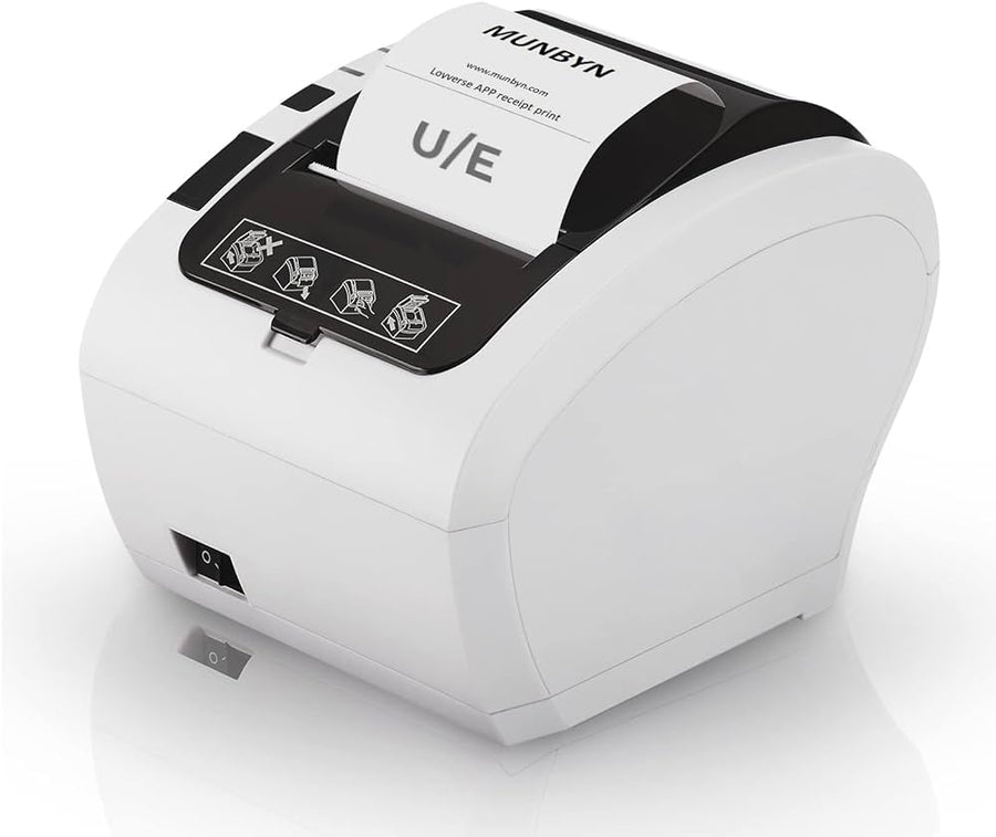 MunByn-Thermal Receipt Printer met Internet - Wit Tweedehands