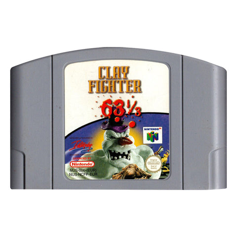 N64-ClayFighter 63 1/3 (Losse cassette) Tweedehands