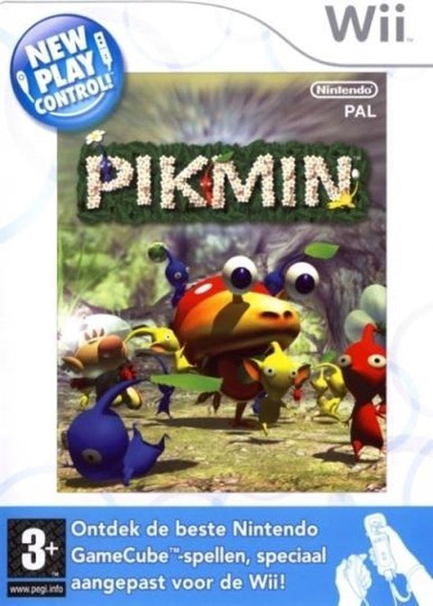 Nintendo Wii New Play Control Pikmin, doos voorkant met Nederlandse tekst, tweedehands