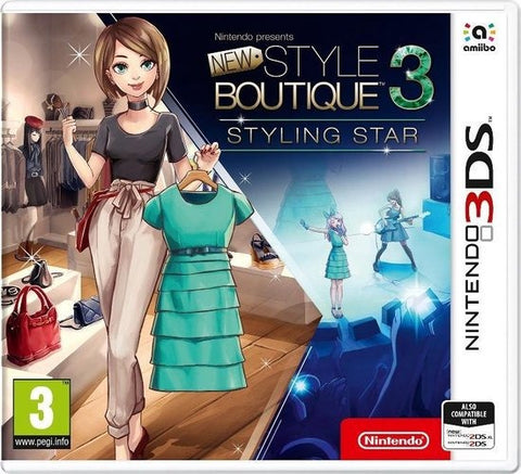 Nintendo 3DS New Style Boutique 3 Styling Star, doos voorkant, tweedehands
