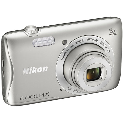 Nikon-Coolpix S3700 Digitale Compact Camera - Zilver (In doos) Tweedehands