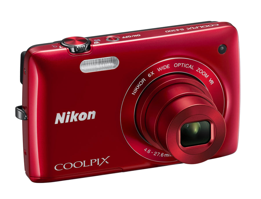 Nikon-Coolpix S4300 Digitale Compact Camera - Rood-tweedehands