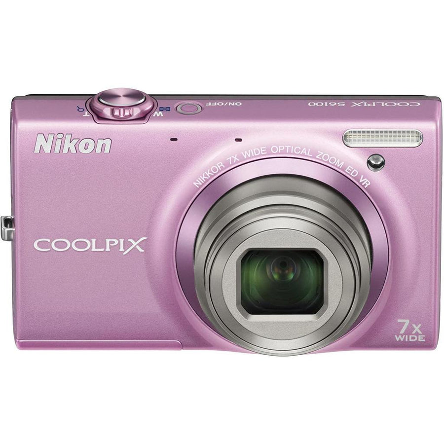 Nikon-Coolpix S6100 Digitale Compact Camera - Roze Tweedehands