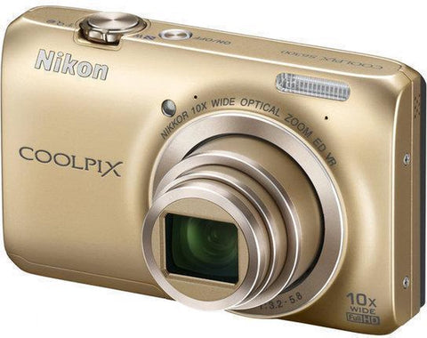 Nikon-Coolpix S6300 Digitale Compact Camera - Goud Tweedehands
