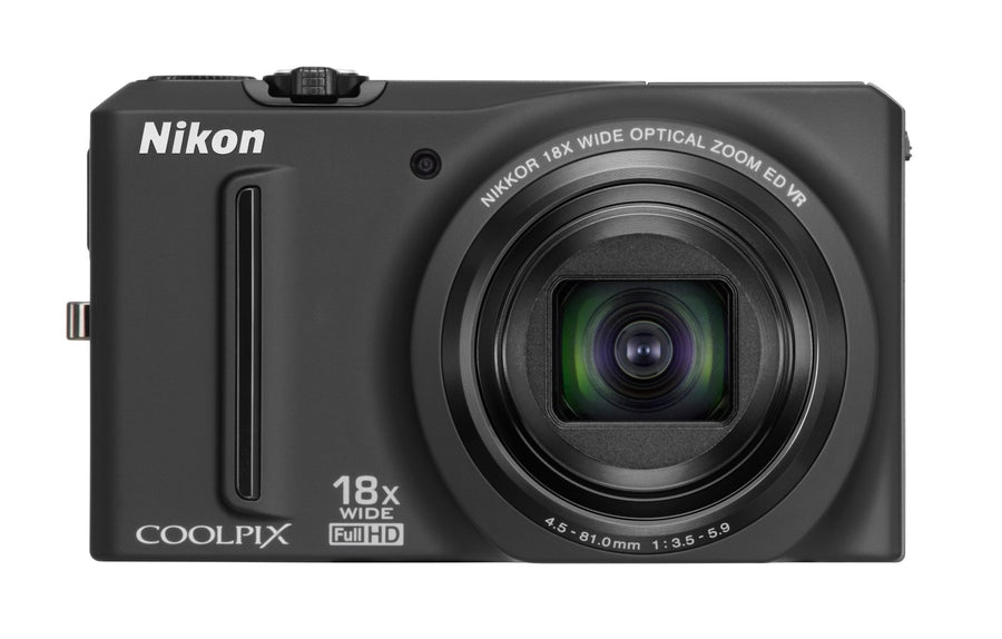 Nikon-Coolpix S9100 Digitale Compact Camera - Zwart Tweedehands