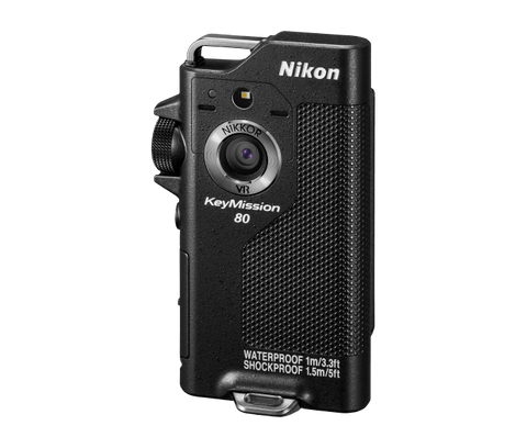 Nikon-KeyMission 80 Draagbare Actie Camera - Zwart (Nieuw)