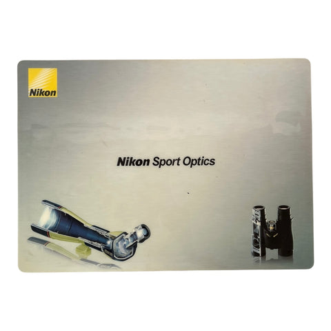 Nikon-Sport Optics Displaybord – Dubbelzijdig Promotiebord Verrekijkers – Vintage Winkeldisplay Tweedehands