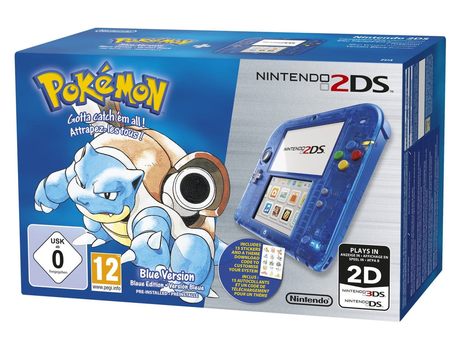 Nintendo-2DS Console - Pokemon Blue Edition (In doos) Tweedehands