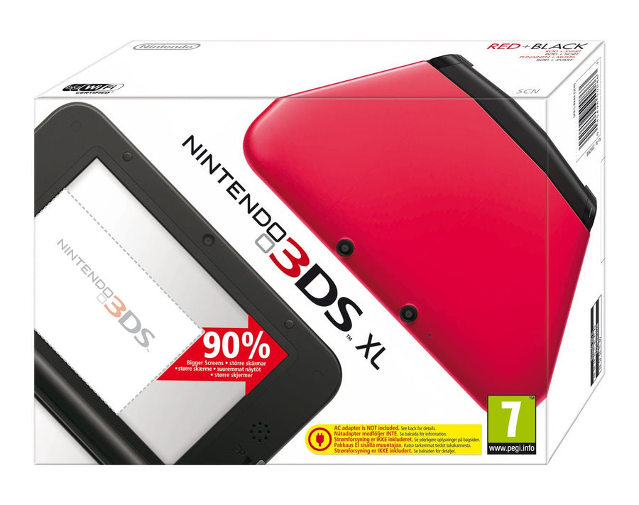 Nintendo-3DS XL Console - Zwart/Rood (Nieuw in gesealde doos)