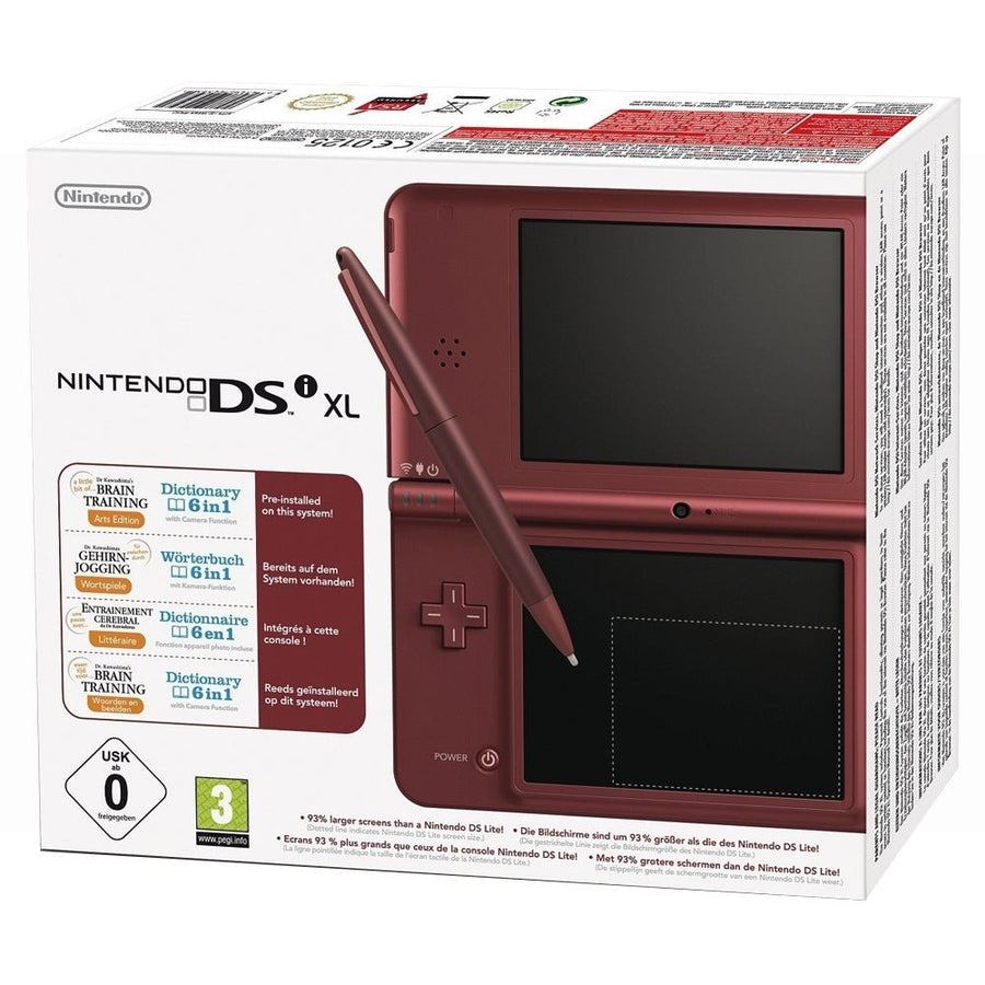 Nintendo-DSi XL Console - Wijnrood (In doos) Tweedehands