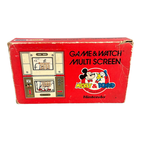 Nintendo Game & Watch Mickey & Donald DM-53, doos voorkant, tweedehands