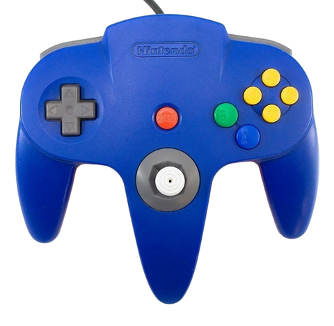 Nintendo-N64 Controller - Blauw (Meganisch pookje) Tweedehands