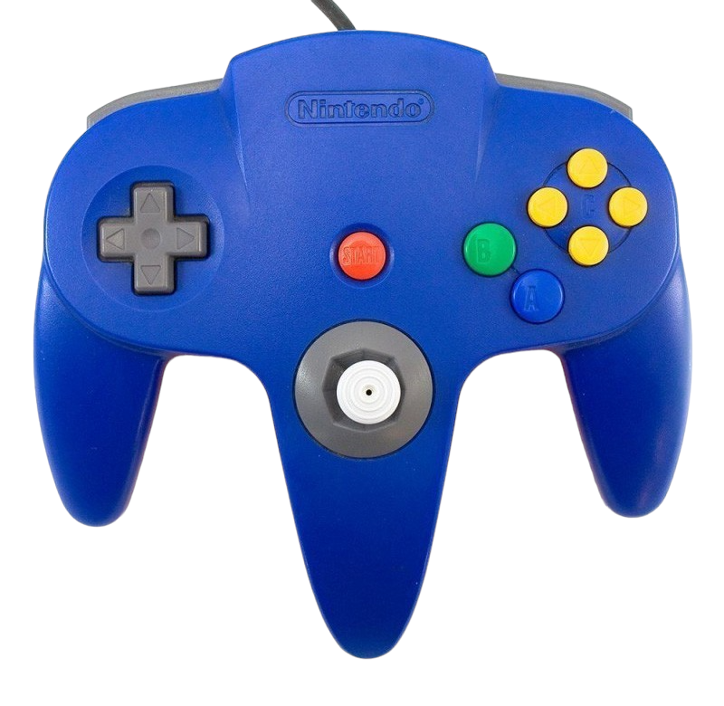 Nintendo-N64 Controller - Blauw (Meganisch pookje) Tweedehands