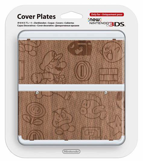 Nintendo-New 3DS Cover Plates - Super Mario Wood (Nieuw)