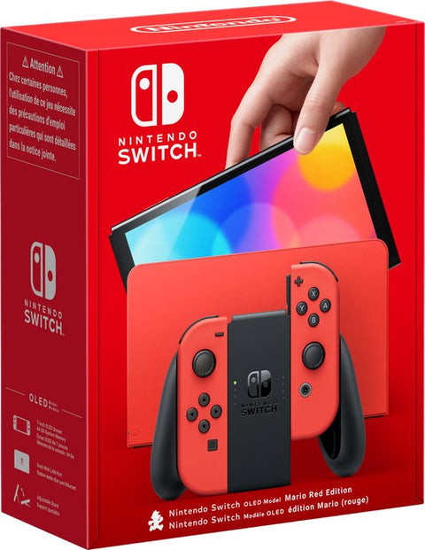Nintendo-Switch OLED Console - Mario Edition Rood (In doos) Tweedehands