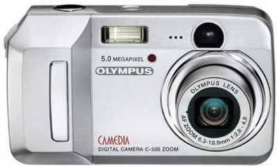 Olympus-Camedia C-500 Zoom Digitale Compact Camera - Zilver-tweedehands