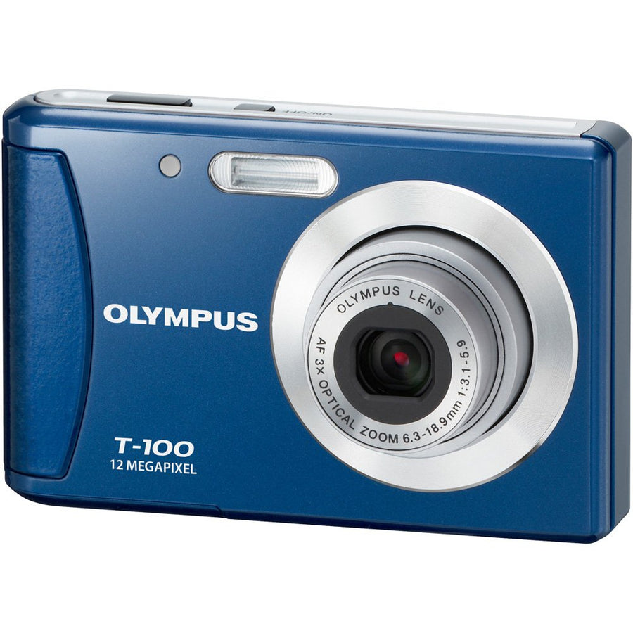 Olympus-T-100 Digitale Compact Camera - Blauw-tweedehands