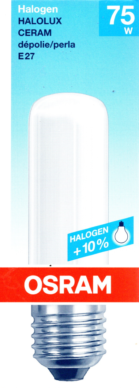 Osram-Halolux Ceram 75 W – E27 Halogeenlamp (Nieuw)