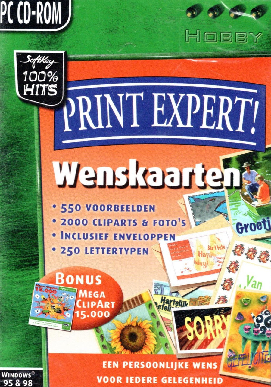 PC-Print Expert! 3.0: Wenskaarten (Geseald)