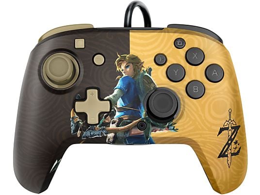 PDP-Faceoff Deluxe+ Audio Controller Bedraad voor Switch - Zelda Edition Tweedehands