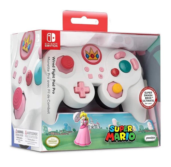 PDP-Fight Pad Bedraad voor Switch - Peach (In doos) Tweedehands