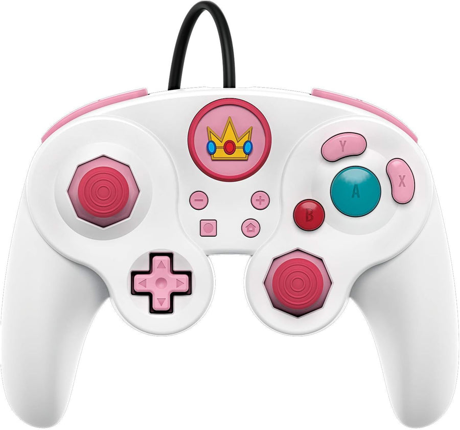 PDP-Fight Pad Bedraad voor Switch - Peach/Wit Tweedehands