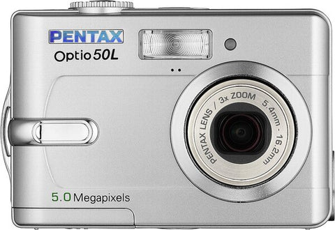 Pentax-Optio 50L Digitale Compact Camera - Zilver Tweedehands