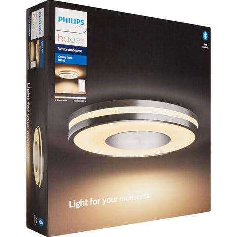 Philips-Hue White Ambiance Plafondlamp Aluminium Incl. Dimmer (Nieuw)