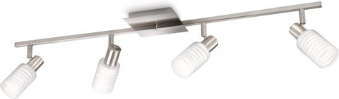 Philips-myLiving Kauri - Plafondlamp - 4 Lichts - Nikkel (Nieuw)