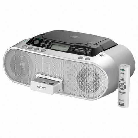 Philips-ZS‑PS20CP Draagbaar CD‑Radio Systeem met USB en MP3 - Zilver (Incl. Remote) Tweedehands