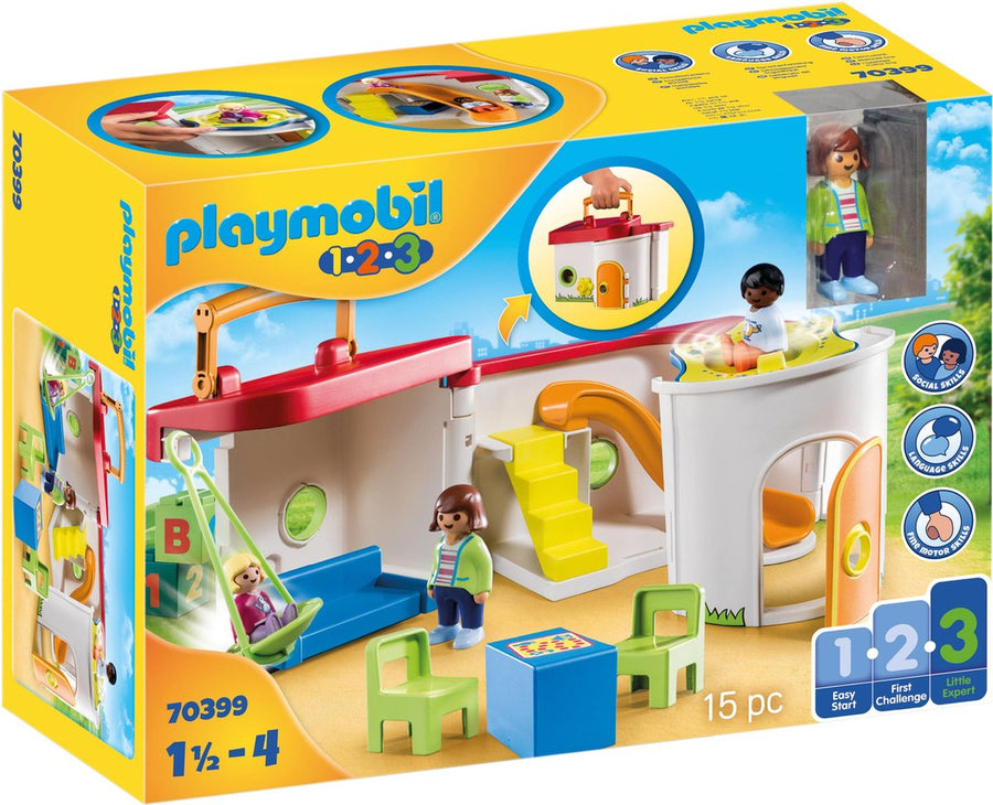 Playmobil-1.2.3 Mijn Meeneem Kleuterschool - 70399 (Nieuw)