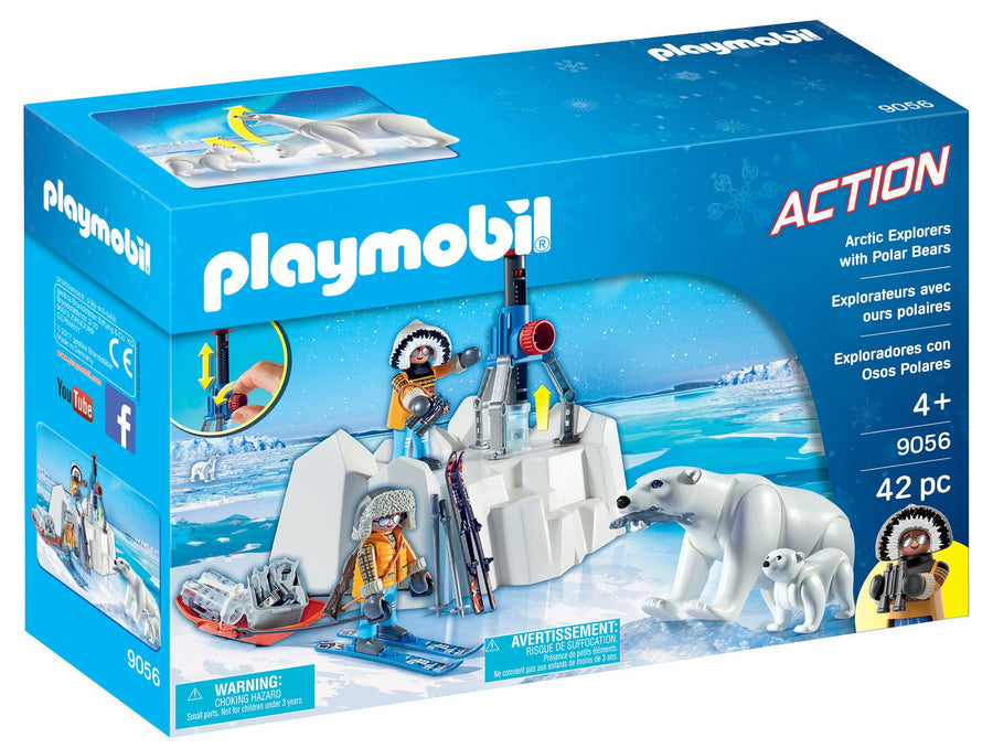 Playmobil-Arctic Expedition Poolreizigers met IJsberen met Werkende IJsboor - 9056 (Nieuw)