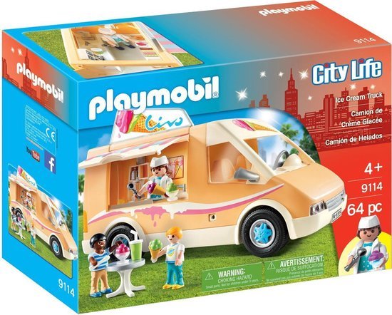 Playmobil City Life Ice Cream Truck - 9114 (Nieuw)