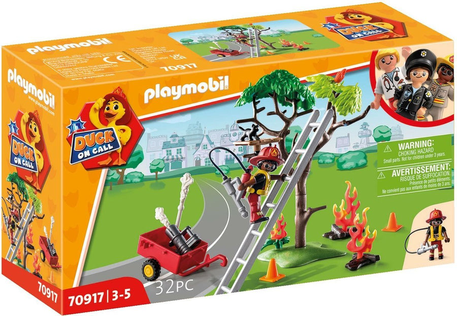 Playmobil Duck On Call - Brandweeractie. Red de kat! - 70917 (Nieuw)