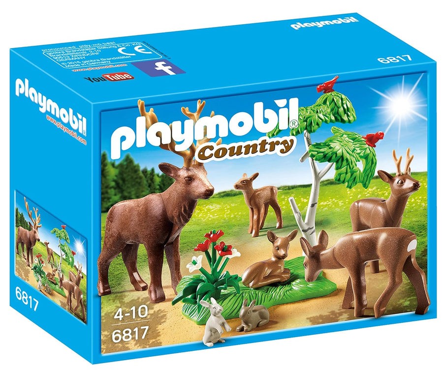 Playmobil-Hert met Hertenfamilie - 6817 (Nieuw)