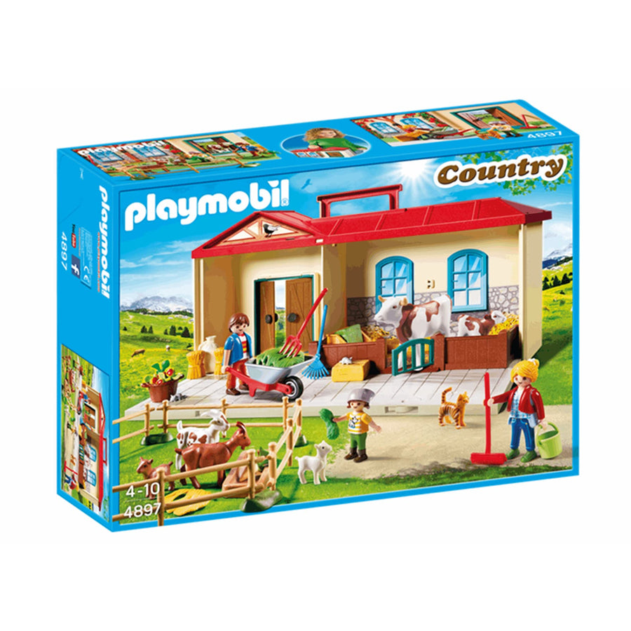 Playmobil-Meeneem Boerderij in Draagkoffer - 4897 (Nieuw)