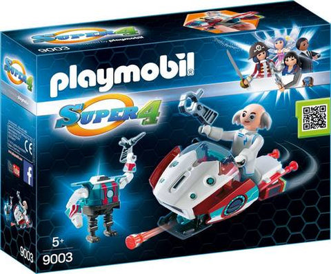 Playmobil-Super 4 Skyjet met Dr. X & Robot – 9003 (Nieuw)