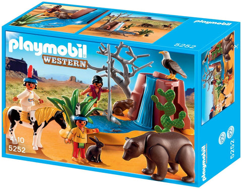 Playmobil-Western Indiaantjes met Dieren - 5252 (Nieuw)